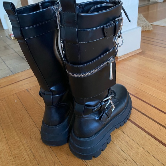Chunky biker boots - Picture 2 of 5